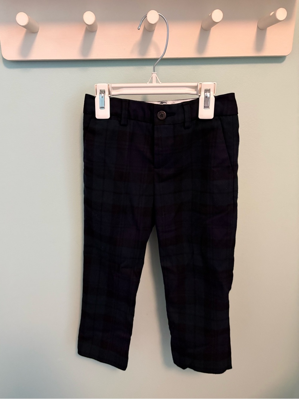 Polo Ralph Lauren Classic Plaid Kids Dress Pants in Navy and Black